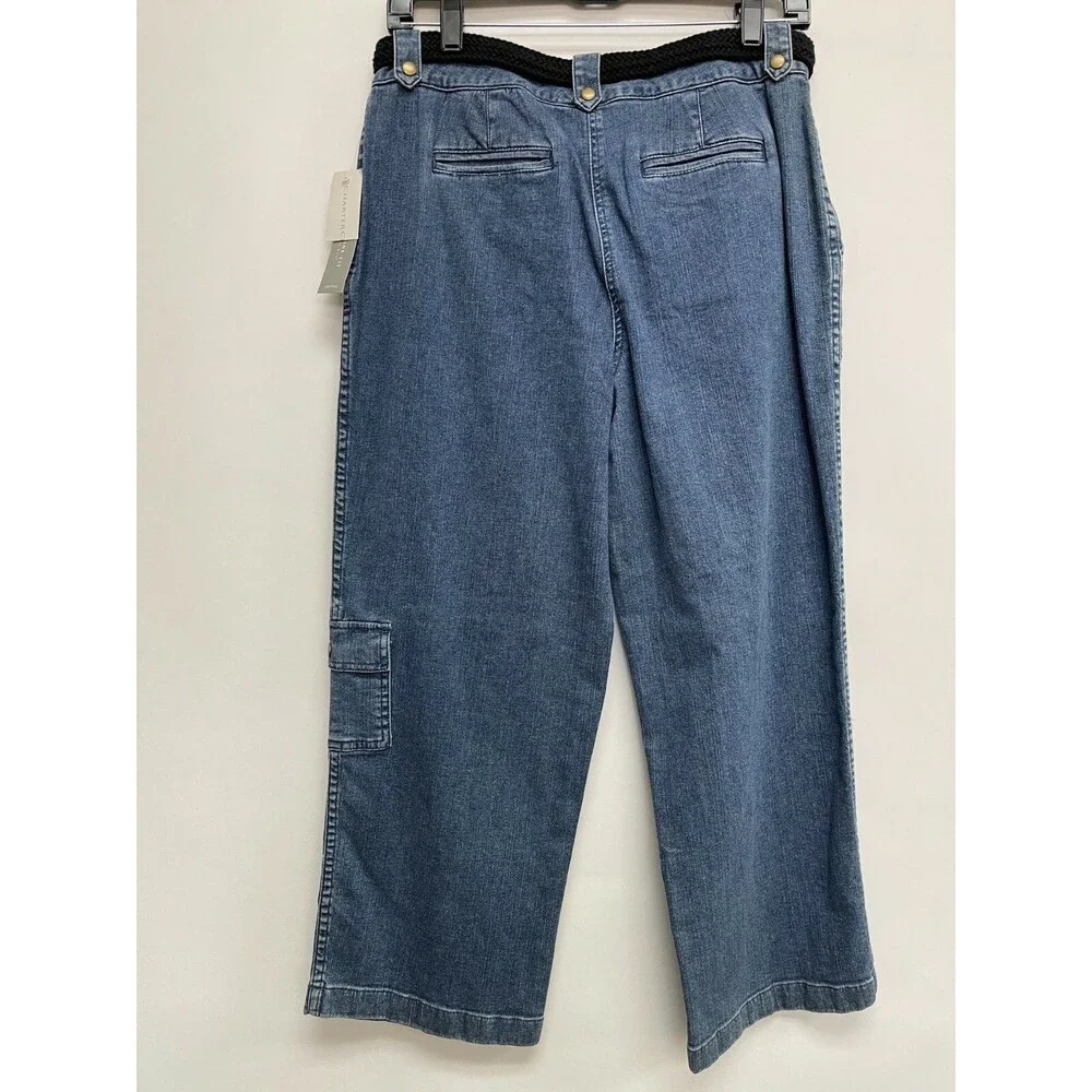 Charter Club Katherine Fit Jeans Pants Size 6 Blue Cropped Length NWT - Picture 2 of 6